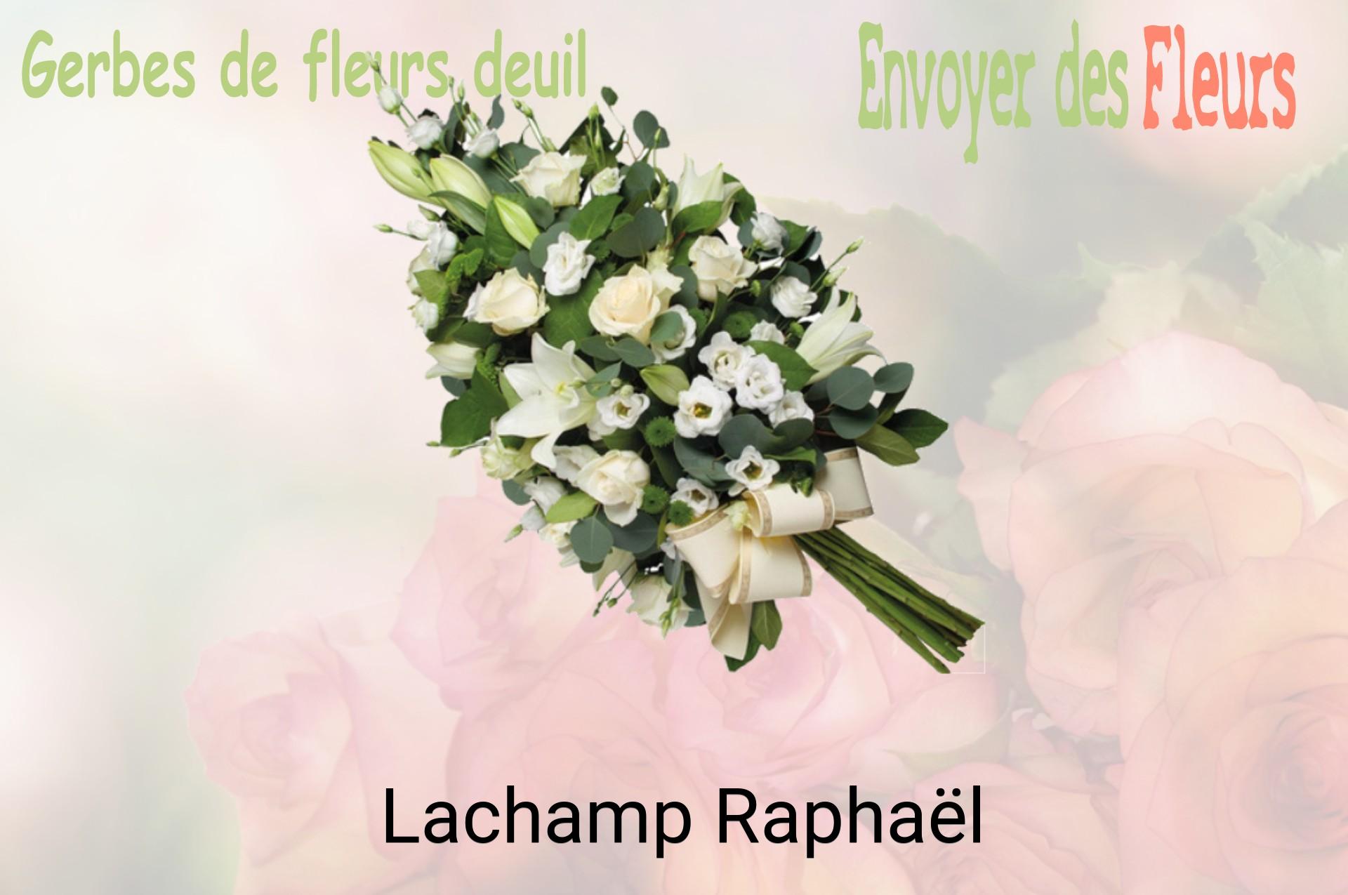 Gerbe de fleurs de deuil livrée à Lachamp-Raphaël